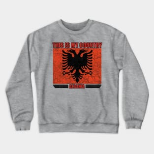 Retro Vintage Albania Crewneck Sweatshirt